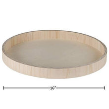 Load image into Gallery viewer, Wooden Nested Serving Trays Five Piece Set Round