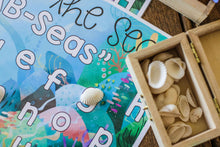 Load image into Gallery viewer, Seashell placeholders on Under the Sea "AB-Seas" Mat.
