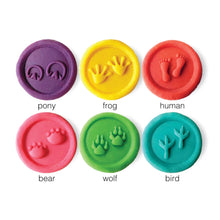Load image into Gallery viewer, Wooden dough stampers - assorted animal tracks - case
